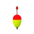 Detail shot of EVA fishing float with red yellow body and glow stick slot for sea angling. - 10.00g / Red And Yellow