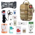 Kit di primo soccorso tattico di emergenza borsa di sopravvivenza da campeggio all'aperto forniture - CP Mimetico Giallo