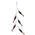 Umbrella rig fishing lure with soft baits saltwater fishing tackle set for bass fishing gear. - 5.5CM Cluster Fish (Boxed) / Red