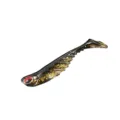 Soft plastic fishing lure swimbait with glitter and realistic eyes for bass fishing 7cm - 1 Piece / Ash Blonde