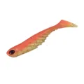 Soft plastic fishing lure swimbait paddle tail soft bait for bass and mandarin fish. - 1 Piece / Orange