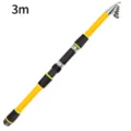 Yellow and black telescopic fishing rod, 3m portable travel sea fishing pole for outdoor sports - 3M Single Rod / Yellow