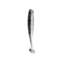 Detailed view of the T-tail soft fishing lure with black speckles, perfect for bass and predators. - 44F