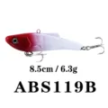 VIB Hard Fishing Lure 8.5cm 6.3g Floating Artificial Bait Saltwater Freshwater Bass Fishing - Red Head White Body