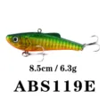 VIB Hartes Angelkoeder 8.5cm 6.3g gruen gold Gradient Sueswasser Barsch Angelkoeder - Grüner Rücken roter Bauch