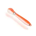 Orange glitter soft fishing lure, paddle tail artificial bait for outdoor freshwater fishing. - Orange