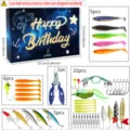 Kit mistero di esca da pesca con confezione regalo esche morbide dure ami pinze attrezzatura - 669B