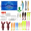Weihnachts Angelköder Set Tackle Box mit verschiedenen Ködern Haken für Meeres und Süßwasser. - 523D