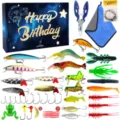 Set di Esche da Pesca Professionale Kit Completo per Trota e Persico con Scatola e Utensili - 672B