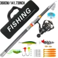 Set combinado de caña de pesca telescópica y carrete con accesorios de señuelo 360cm. - Set de 3.6M