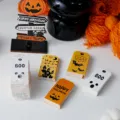 Halloween etichetta regalo carta diy decorazione zucca fantasmi pipistrello set 100 pezzi - 7x4cm / Mix di 4 Stili / 100 Pezzi
