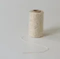 Gold and silver fine cotton thread metallic decorative twine for gift wrapping and DIY crafts - With Gold Thread