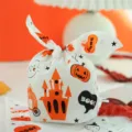 Halloween Bunny Ear Gift Bag Plastic Candy Packaging Cookie Bag Party Favors Goodie Bag - Castle Style