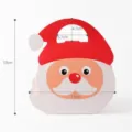Boîte cadeau en papier Père Noël de Noël boîte d'emballage de bonbons et biscuits pro - Père Noël / Expédition à Plat