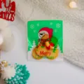 Bolsa de embalaje autoadhesiva navideña para galletas y caramelos, patrón de muñeco de nieve. - Muñeco de Nieve / Paquete de 100