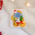 Bolsa autoadhesiva de embalaje navideño con galletas, bolsa de caramelos transparente para regalos. - Bola de Regalo / Paquete de 100