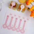 Cartoon bear self-adhesive seal stickers for mooncake gift box packaging and sealing - 10 Patches / Pink