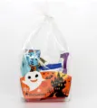 Halloween baking packaging bag clear plastic bag with cute ghost castle paper tray set - 50 Pieces/Pack / Left Ghost Pattern Medium Style