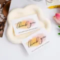 Thank you cards for small business packaging, decorative greeting cards and message notes. - Style A / 30 Sheets