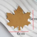 Dettaglio etichetta di carta kraft a forma di foglia d'acero, biglietto regalo DIY. - Acero Kraft 100 Pezzi (6x6cm)