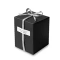 Schwarze Bäckerei-Verpackungsbox für Kekse, kleine Kuchen und Mousse-Gebäck mit Schleife - Ohne Zubehör / Schwarz