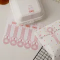 Cute cartoon bear sealing stickers and packaging bags set for mooncake gift boxes. - 10 Patches / Bowknot Style