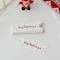 Christmas swallowtail paper hanging tags gift wrapping decorative labels for holiday - White Christmas Deer Style
