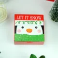 Christmas DIY nougat gift paper box packaging festive penguin design candy container - Style C / 14x14x5cm