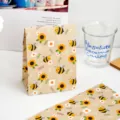 Sacchetto regalo in carta kraft ape girasole cartone carino per gioielli caramelle imballaggio - Ape / 1 Pezzo