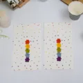 Jolis sacs cadeaux en papier à pois avec ours arc-en-ciel pour emballage de fête et cadeaux - Style ours / 14x24cm