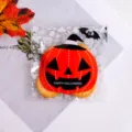 Halloween pumpkin cookie self-adhesive plastic packaging bags for candy biscuit 100pcs - Orange Pumpkin / 100pcs Pack
