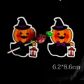 Halloween zucca strega lecca-lecca carte di carta decorazione festa fai da te 6.2x8.6cm - Mago Zucca / 48-50 Pezzi/Confezione
