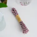 Cordino di carta torcito rosso e bianco per artigianato fai da te e confezioni regalo. - Stile Rosso Vino E Bianco / 10 Metri