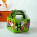 Halloween paper treat box portable snack candy gift packaging box party supplies children's box - Green