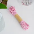 Spago in carta rosa e bianco per confezioni regalo, prodotti da forno e progetti fai da te. - Stile Rosa E Bianco / 10 Metri