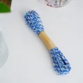 Blue white twisted paper twine for DIY craft baking packaging and gift wrapping 10m bundle - Dark Blue And White Style / 10 Meters