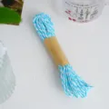 Blue and white striped paper twine, handmade DIY craft weaving rope, baking packaging ribbon 10m - Sky Blue And White Style / 10 Meters