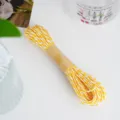 Yellow and white twisted raffia paper rope for handmade DIY crafts and baking gift packaging. - Yellow And White Style / 10 Meters