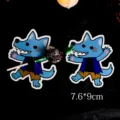 Blue wolf Halloween lollipop paper card DIY decorative card variant display 7.6x9cm - Blue Wolf / 48-50 Pieces/Pack