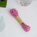 Pink and white twisted paper rope for DIY crafting, gift wrapping, and handmade decoration. - Peach Pink And White Style / 10 Meters