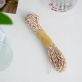 White and brown paper twine cord for handcraft DIY gift packing 10 meters craft roll - Coffee And White Style / 10 Meters