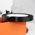 Cinta de raso negra variante para envolver regalos y manualidades DIY, 1 cm de ancho. - 25 Yardas / Negro