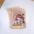 Dettaglio di sacchetti in plastica autosigillanti con cartoni animati per gioielli. - Stile D Telefonata 17x12cm Plastica