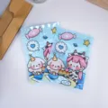 Simpatici sacchetti richiudibili blu con motivo a pois e cartoni animati per gioielli e regali. - Stile C Caramela 17x12cm Plastica