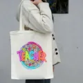 Grote canvas tote tas voor leraren, minimalistische schoudertas en praktische studentenboektas. - Eenvoudige Mode Kantoorbenodigdheden Graffiti (15) / 35*40cm