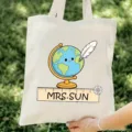 Bolso Tote de Lona para Profesora Diseño Lindo de Globo Gran Capacidad Bolso de Mano Casual - Estilo 8 / 35*40cm