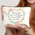 Blumenbedruckte Kosmetiktasche für Lehrer, leichte Make-up-Tasche und praktischer Kulturbeutel. - Stil 6