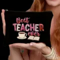 Lehrer Kosmetiktasche Reißverschluss Etui süß Reise Make-up Organizer Geschenk Damen Handtasche - Stil 4