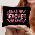 Lehrer Kosmetiktasche Federmäppchen Reißverschluss Make-up Aufbewahrung süßes Geschenk leicht - Stil 3