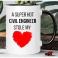 Keramik Kaffeetasse mit lustigem Bauingenieur Spruch, weiße Tasse mit schwarzem Henkel im Alltag - 350ml / Schwarzer Griff Und Innenseite